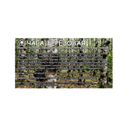 Чага капсулы